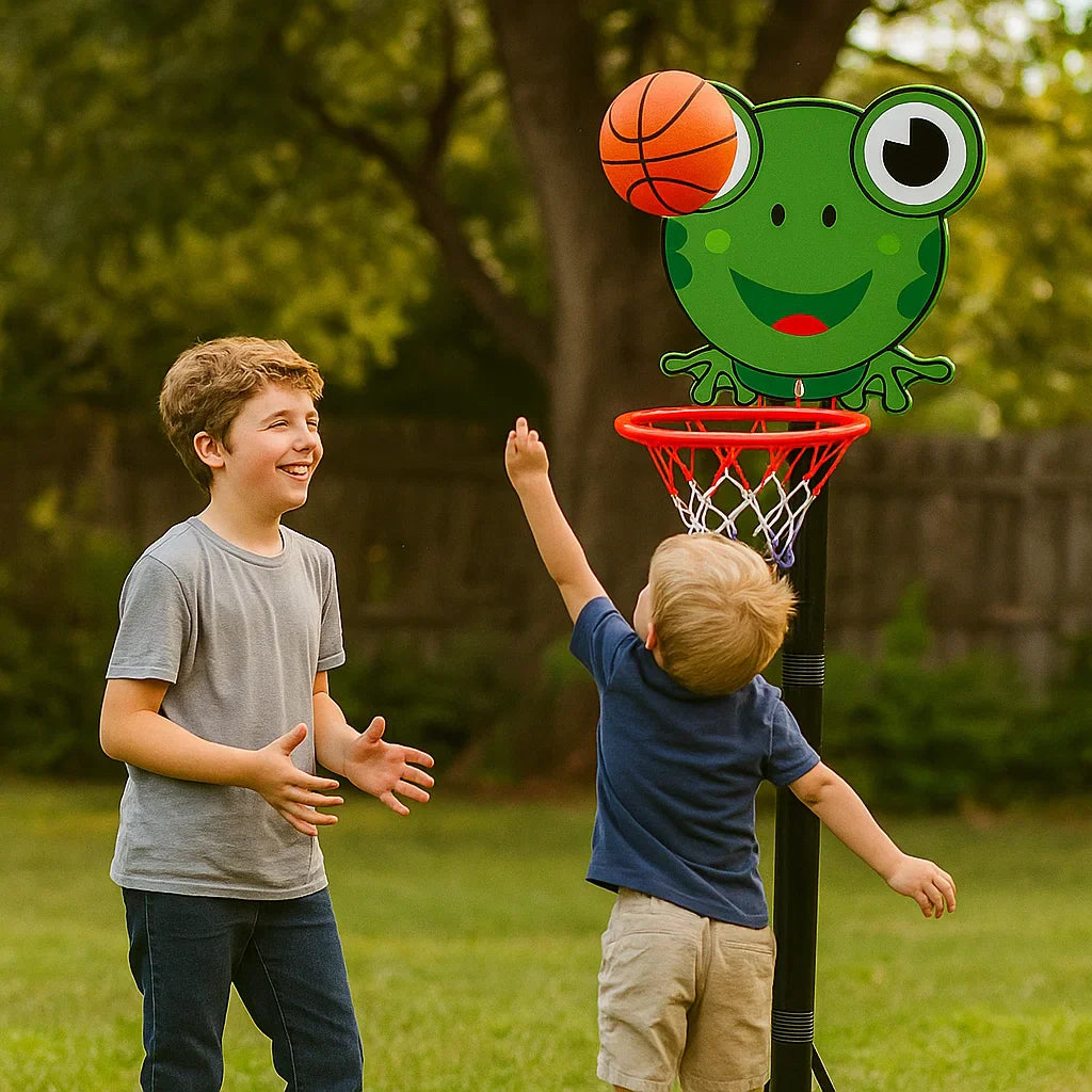 Conjunto de baloncesto de animales encantadores para niños