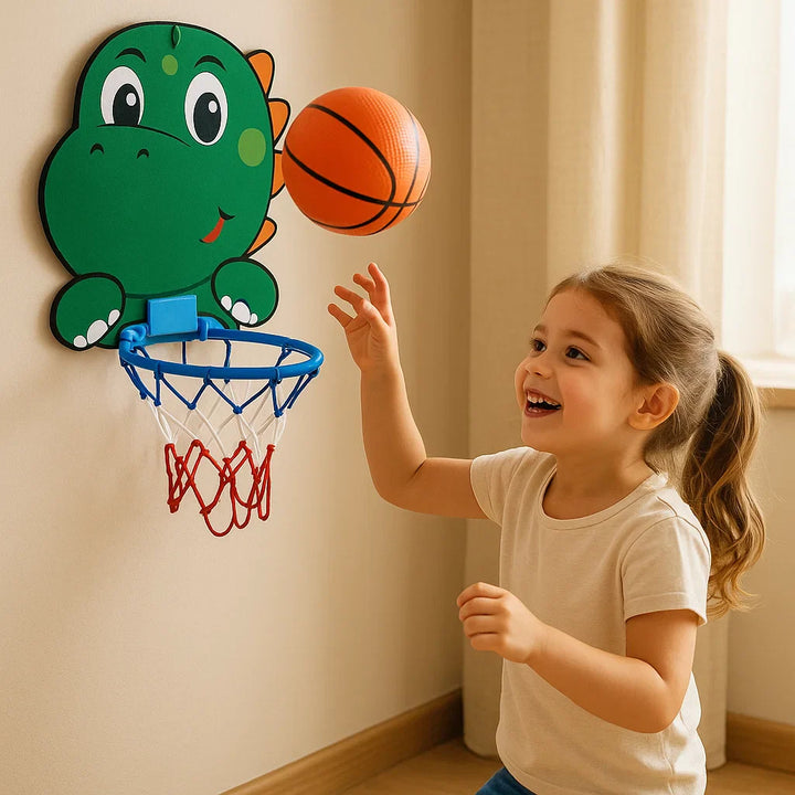 Conjunto de baloncesto de animales encantadores para niños