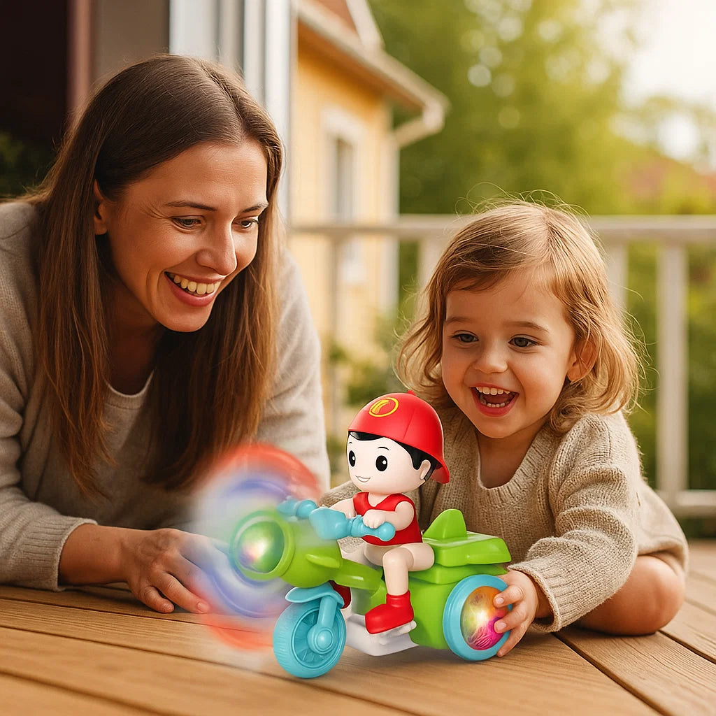 Scooter stunt musical brillante para niños