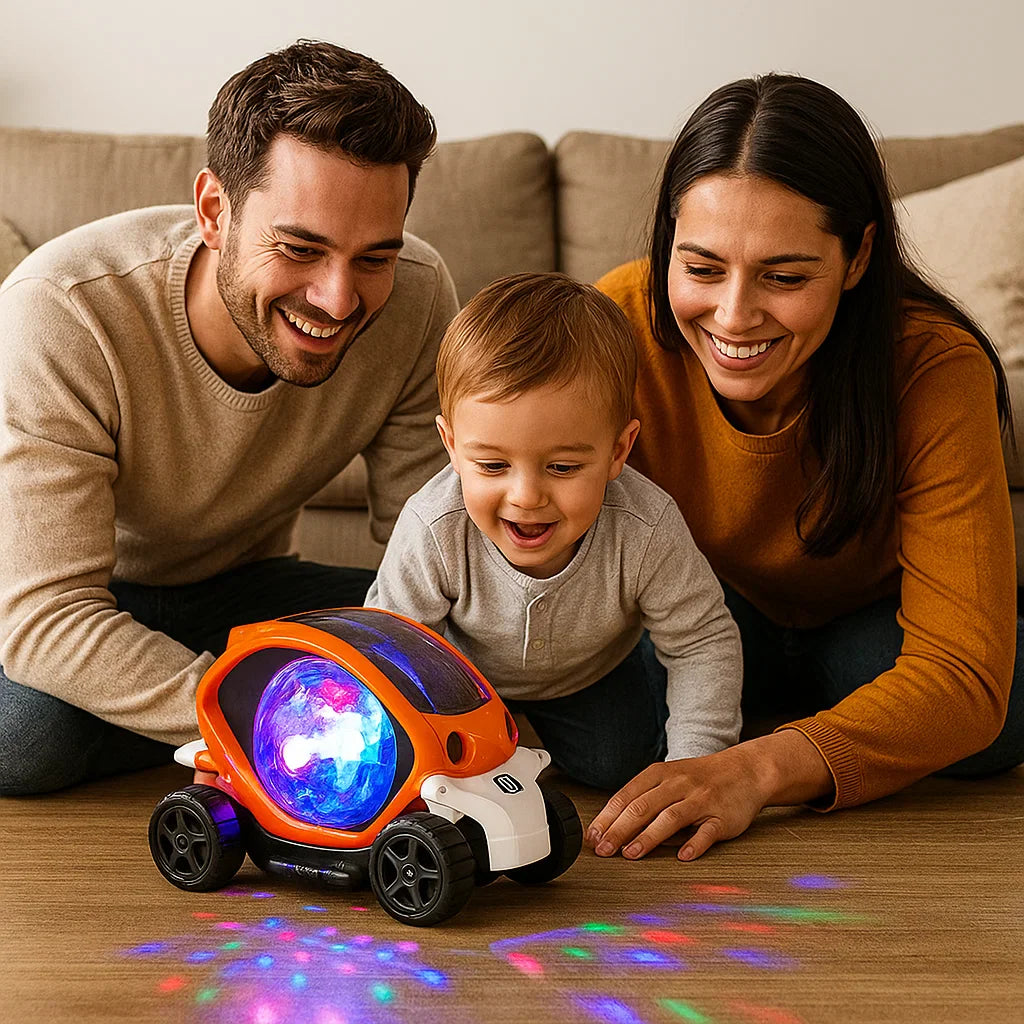 Coche acrobático luminoso 360° con música