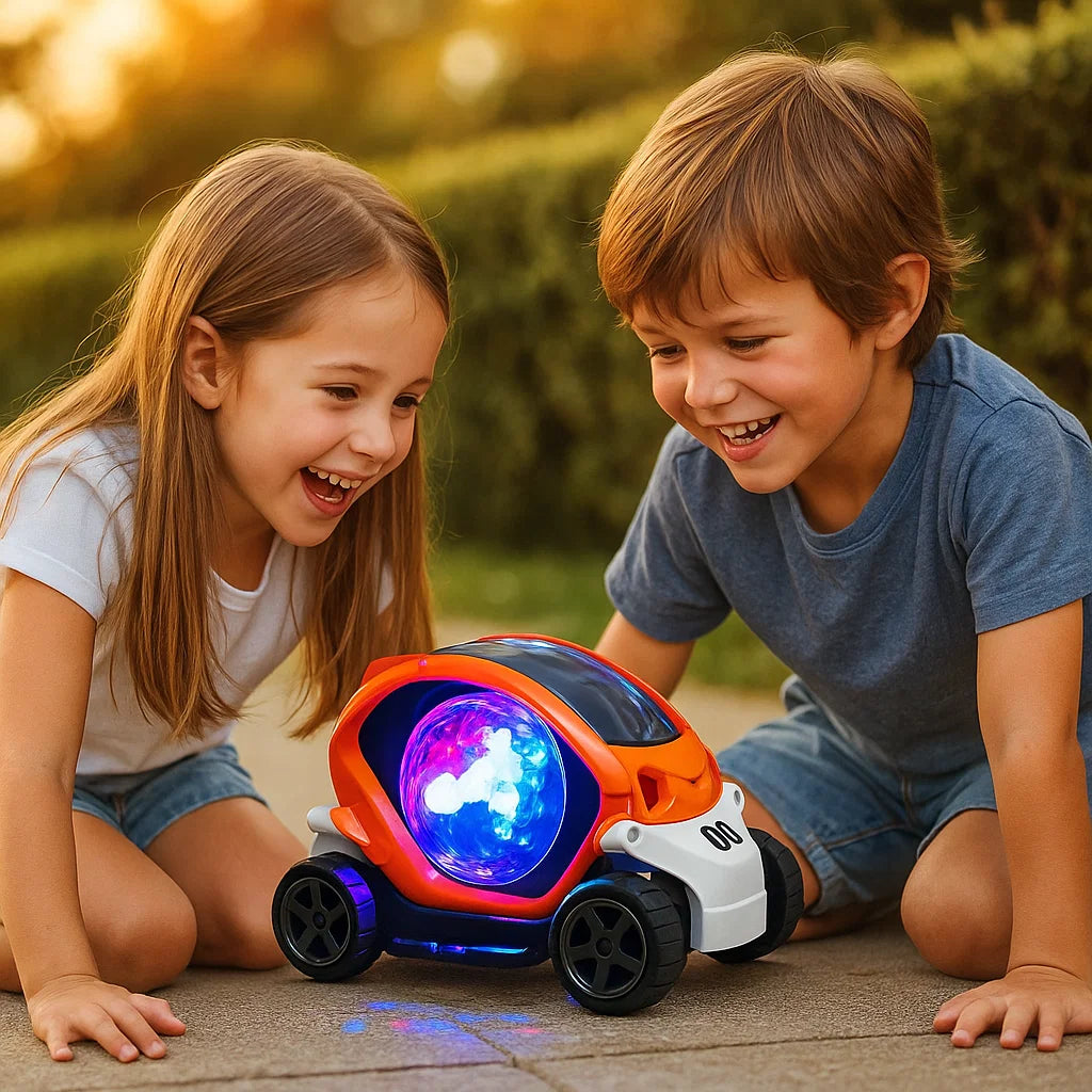 Coche acrobático luminoso 360° con música