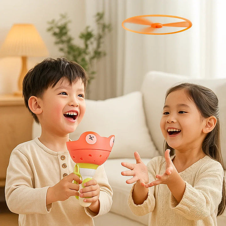 Juguete – helicóptero giratorio con cuerda