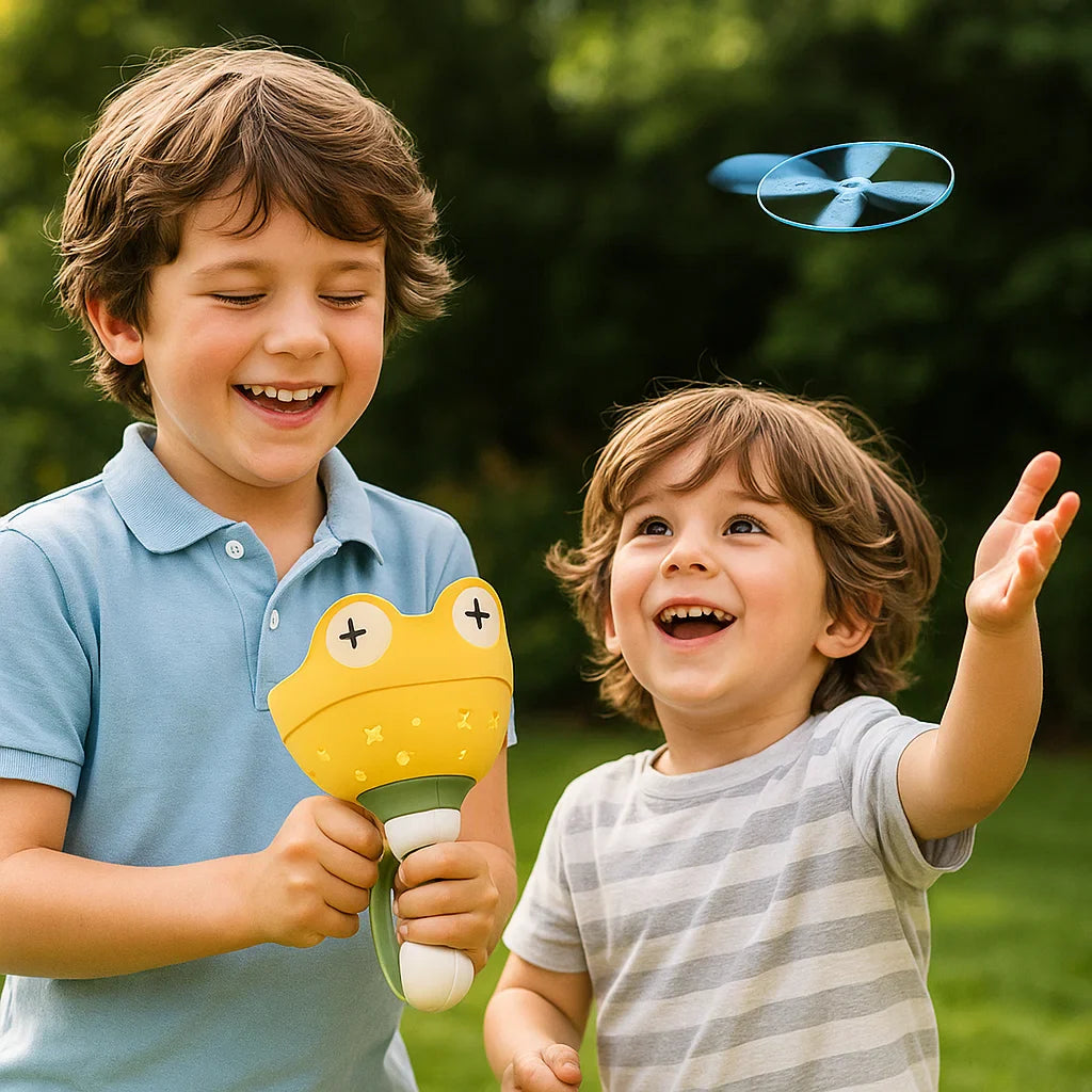 Juguete – helicóptero giratorio con cuerda