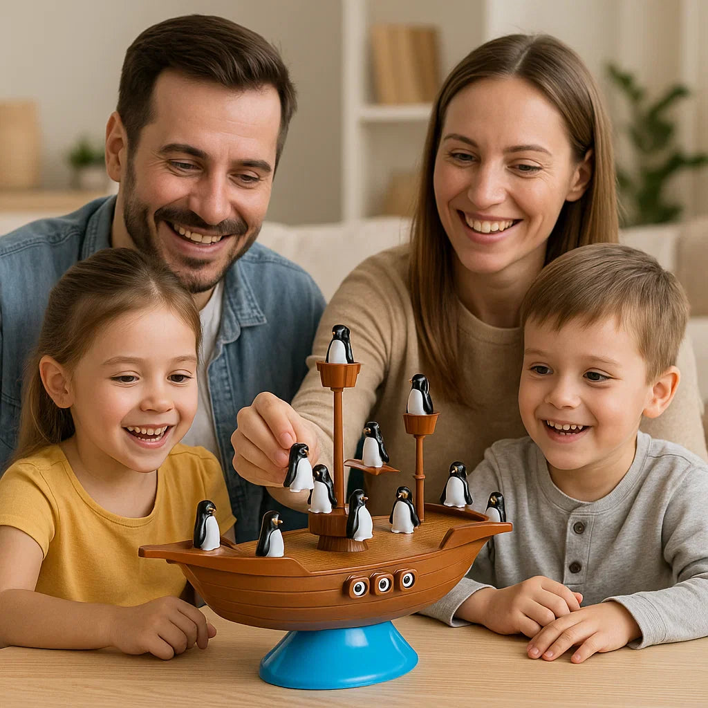 Pingüinos Piratas: Juego de Equilibrio