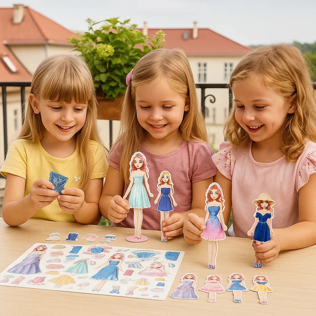 Conjunto de moda magnético para niños