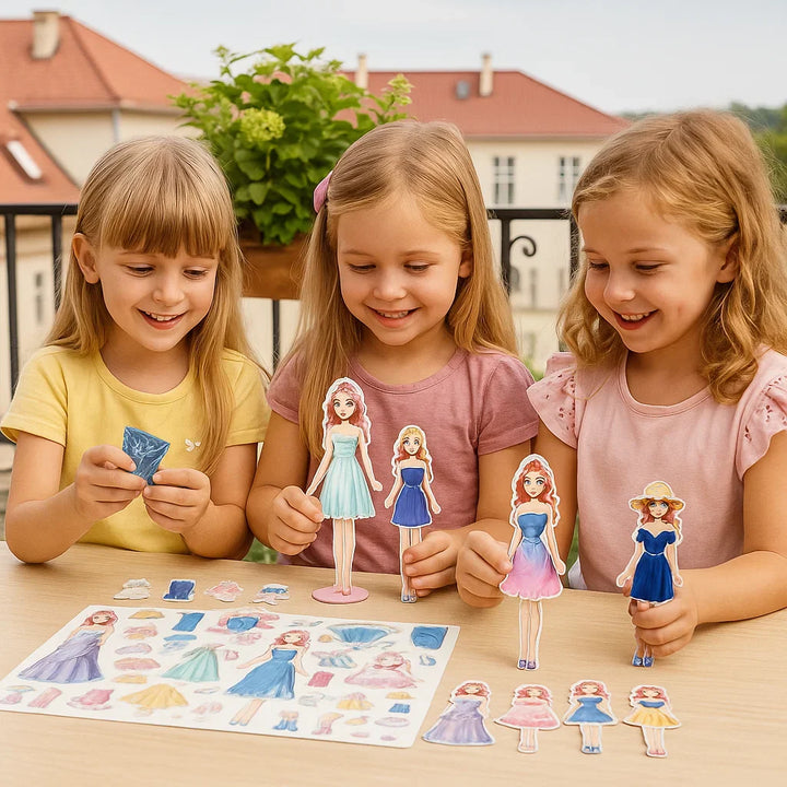 Conjunto de moda magnético para niños