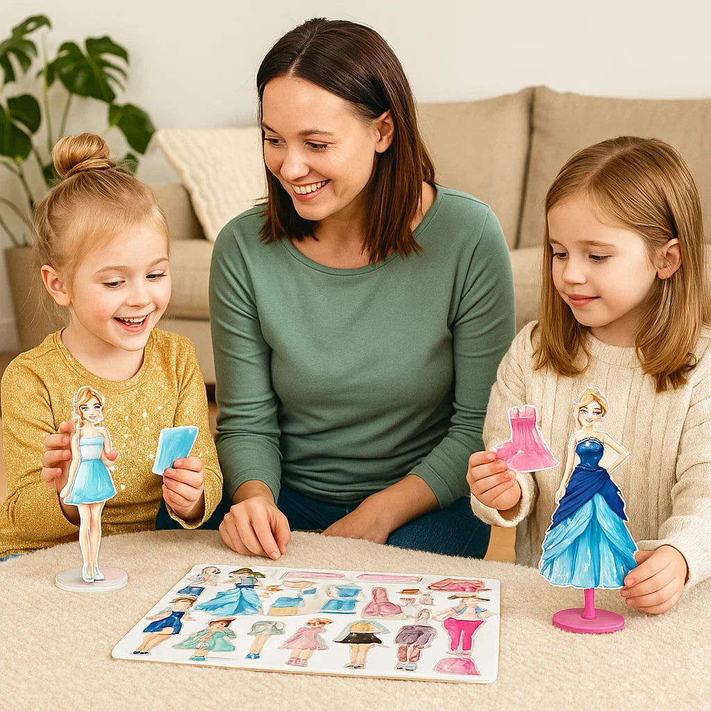 Conjunto de moda magnético para niños