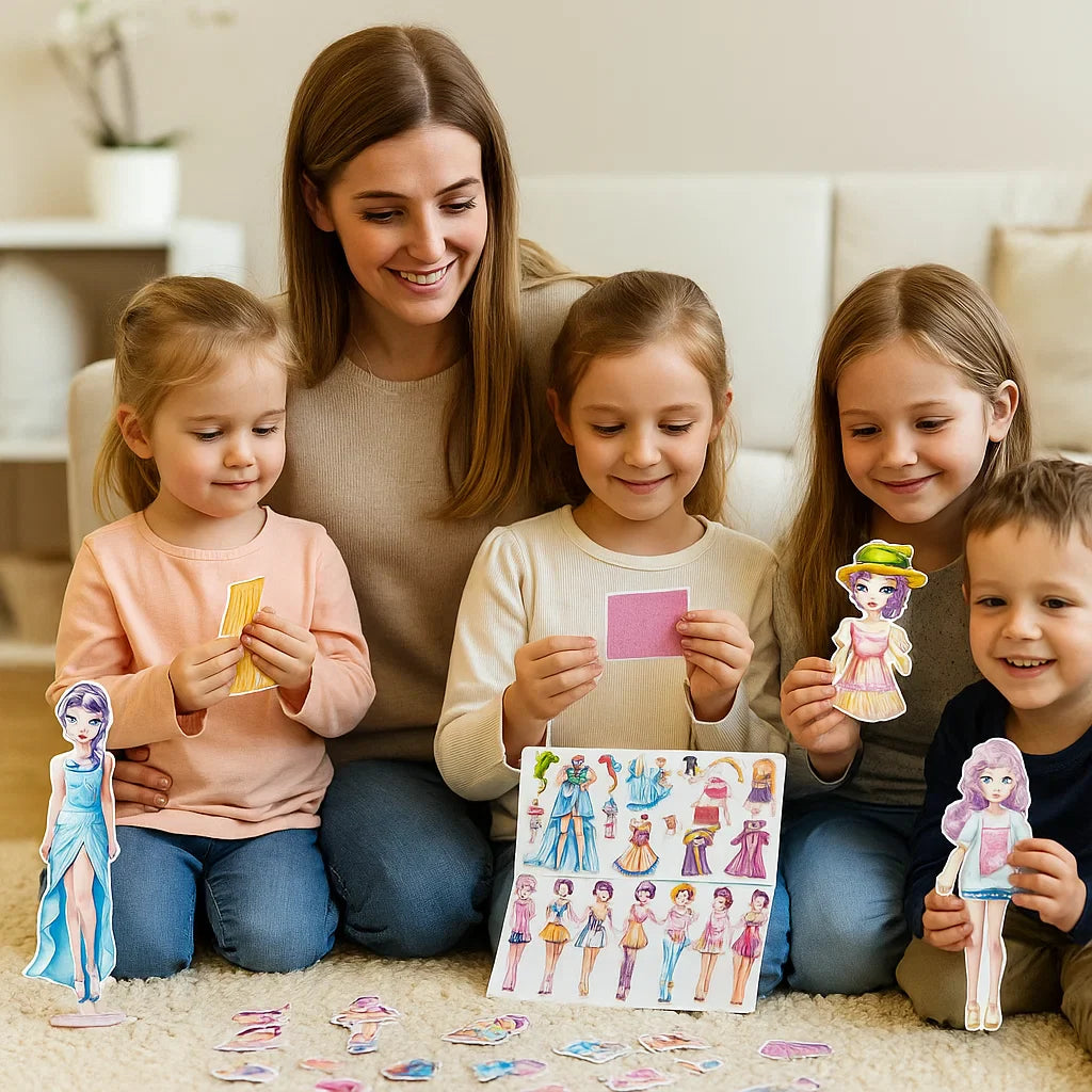 Conjunto de moda magnético para niños