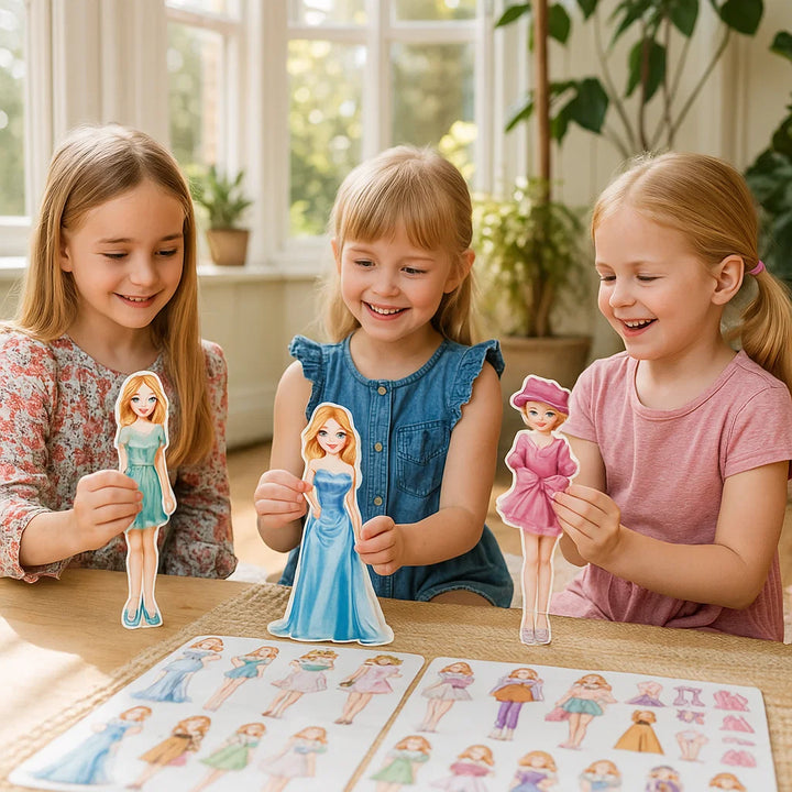 Conjunto de moda magnético para niños