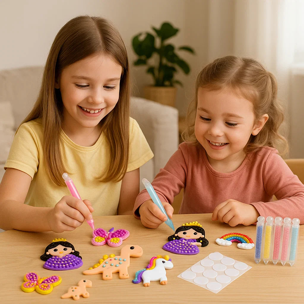 Pintura mágica con cuentas – kit DIY para niños