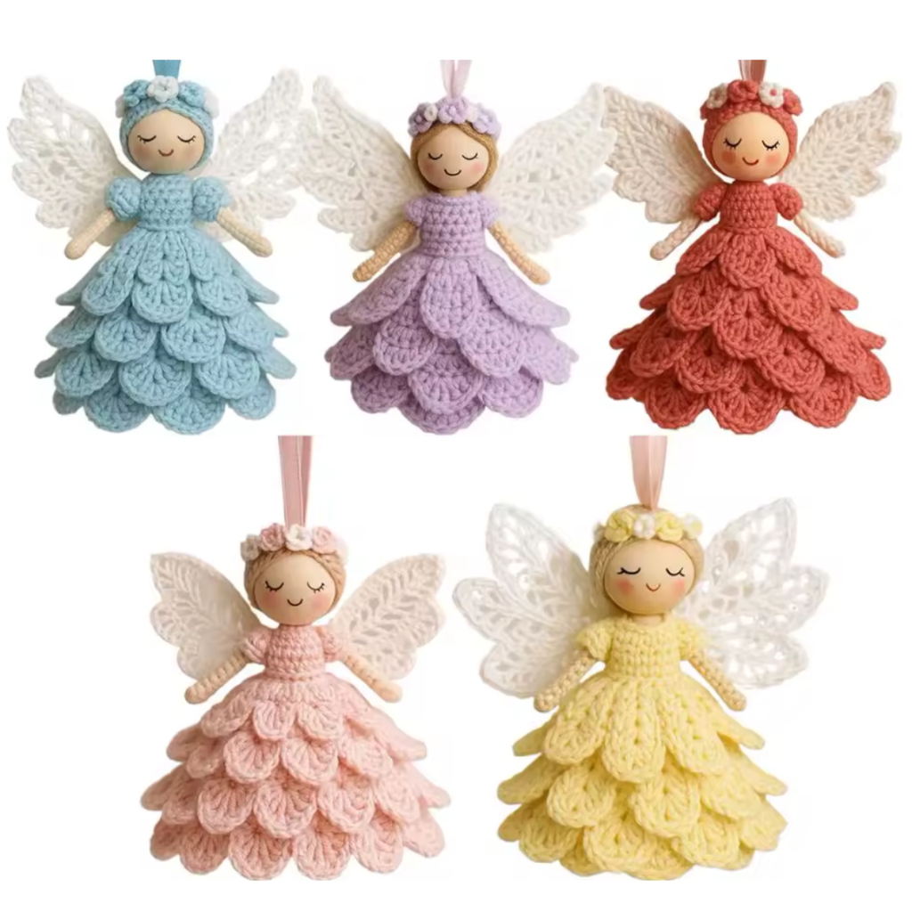 Angelitos de ganchillo – kit DIY